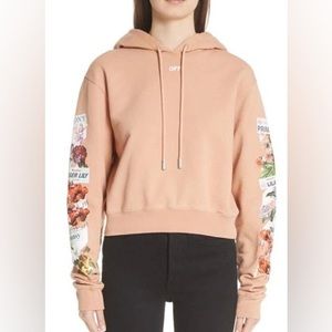 NWOT OFF-WHITE FLOWER SHOP HOODIE